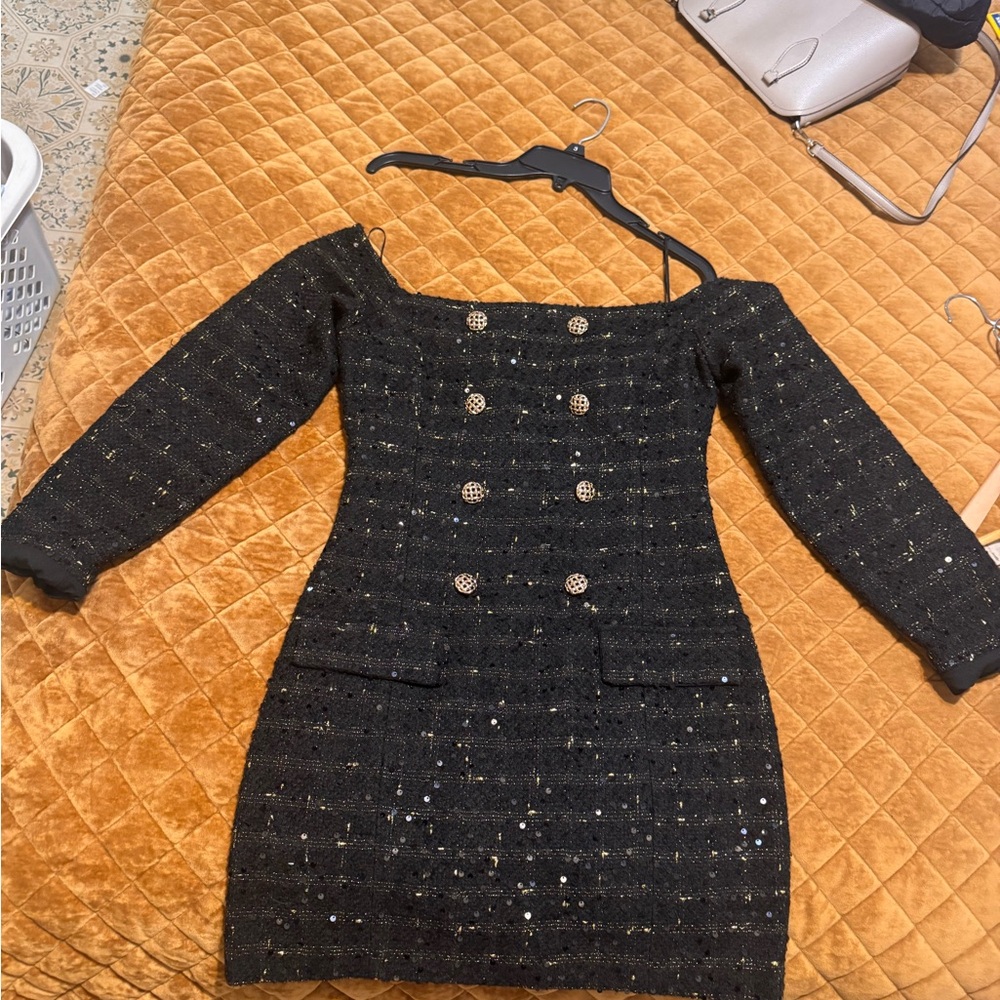 Endless Rose Black Mini Dress